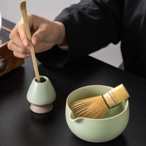 Alternative view of Chén sứ pha trà matcha có miệng rót