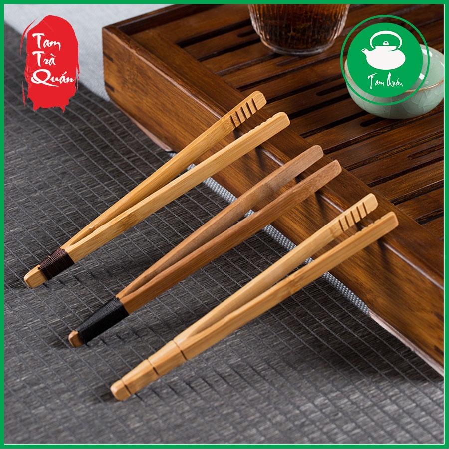 Kẹp gỗ gắp chén trà - Dụng cụ bàn trà