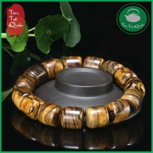 Vòng tay gỗ Hoa Kỳ Nam Trầm Hương Indonesia 15mm