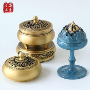 Lư đồng xông trầm 3 chân. - Ảnh 3