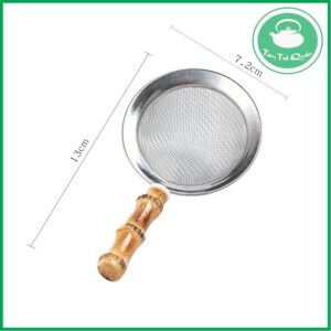Alternative view of Rây lọc bột matcha inox 304 cán tre