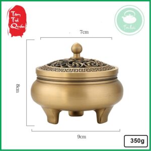 Lư đồng xông trầm 3 chân. - Ảnh 5