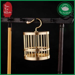 Alternative view of Lồng chim mini bằng đồng treo trang trí cây cảnh