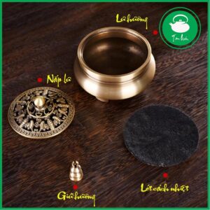 Lư đồng xông trầm 3 chân. - Ảnh 4