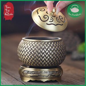 Lư đồng đốt hương trầm (thân đan) - Ảnh 6