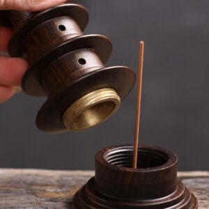 Tháp xông hương trầm que gỗ mun - Ảnh 4