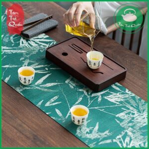 Thảm vải chống thấm nước trải bàn trà m5 (mẫu chống thấm nước) | Dụng cụ phòng trà - Ảnh 4