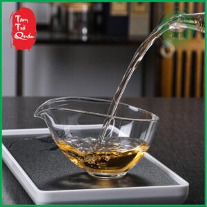 Alternative view of Tổng trà thủy tinh chịu nhiệt 180ml ( miệng lê)
