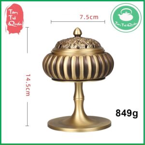 Lư xông trầm bằng đồng nguyên chất dáng bí ngô - Ảnh 6