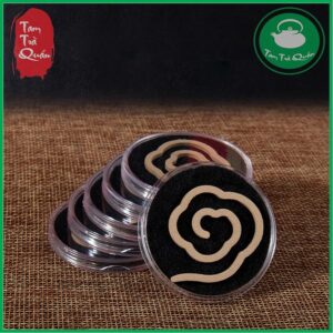 Khoanh trầm hương vân mây Lão Sơn có hộp bảo quản và miếng chống cháy
