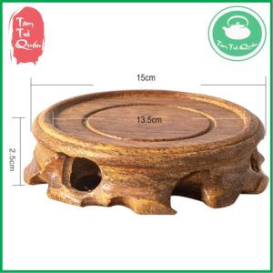 Đôn gỗ tròn kê ấm tử sa, kê tượng - Ảnh 7