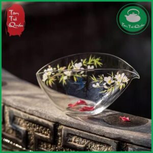Tống trà thủy tinh chịu nhiệt miệng lá liễu 180ml [ MẪU HỌA TIẾT ] - Ảnh 4