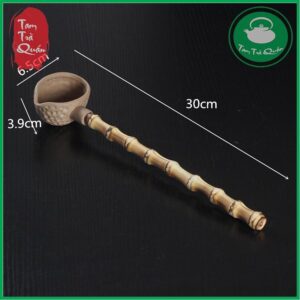 Gáo múc nước bằng gốm cán trúc đoạn - Ảnh 4