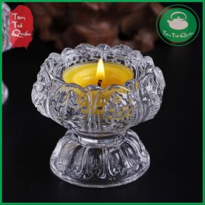Giá đỡ thủy tinh đốt nến tealight