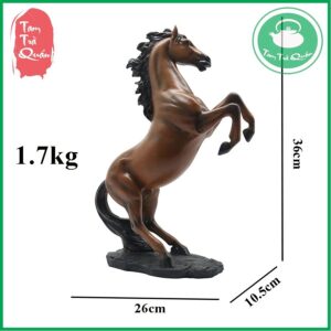 Tượng ngựa ph nước đại trang trí phòng trà - Ảnh 5