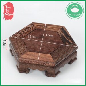 Đôn gỗ lục giác kê ấm trà, kê tượng - Ảnh 4