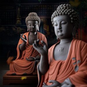 Tượng gốm Phật Tổ Như Lai trang trí nhà cửa - Ảnh 6