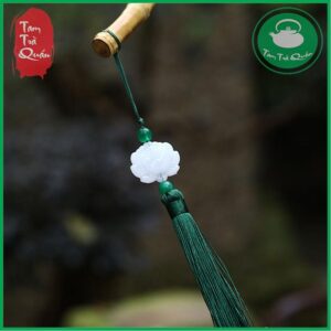 Cành tre giảng bài, duy trì nề nếp gia đình kèm ngọc bội 58cm - Ảnh 4