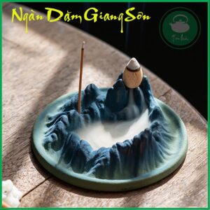 [ NGÀN DẶM GIANG SƠN ] - Tượng gốm núi nón thác hương trầm chảy ngược