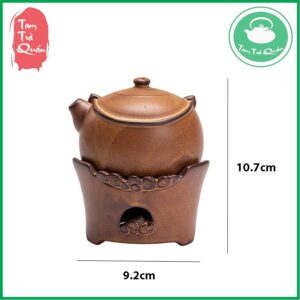Lư xông trầm bằng quặng gốm hình dạng bếp đun ấm nước - Ảnh 7