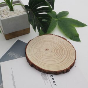 Alternative view of Miếng gỗ cắt lát tròn lót chén trà, kê tượng  8cm