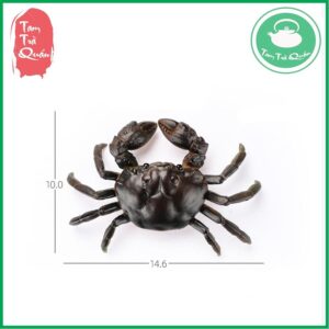 Con cua đồng trang trí bàn trà đổi màu khi rót nước nóng - Ảnh 4