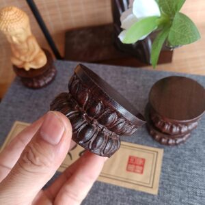 Alternative view of Đôn gỗ hoa sen mini kê tượng , cây cảnh