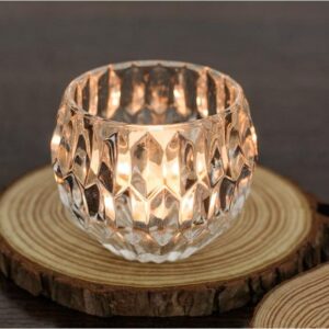 Alternative view of Cốc thủy tinh đốt nến tealight