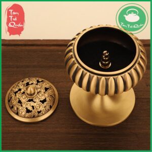 Lư xông trầm bằng đồng nguyên chất dáng bí ngô - Ảnh 4