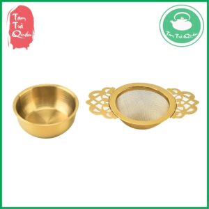 Rây lọc trà inox 2 tai (kèm cốc giá đỡ) |  Dụng cụ thưởng trà - Ảnh 4