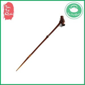 Cây gạt trà kiêm thông vòi ấm trà bằng tre chữ T