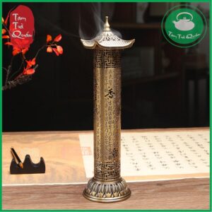 Lư đồng xông trầm tháp trụ khắc tâm kinh