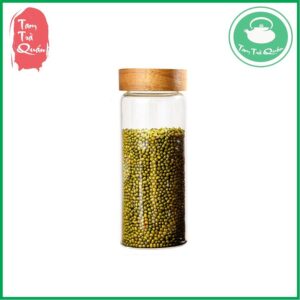 Hũ thủy tinh nắp ren vặn bảo quản đồ khô 850ml