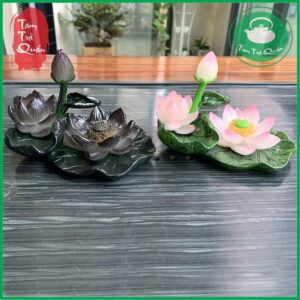 Cành sen đổi màu ( khi rót nước nóng ) trang trí bàn trà