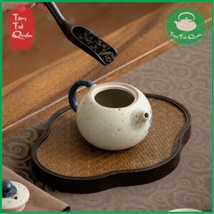 Ấm trà dáng tây thi gốm Đức Hóa họa tiết hồ điệp 220ml - Ảnh 3