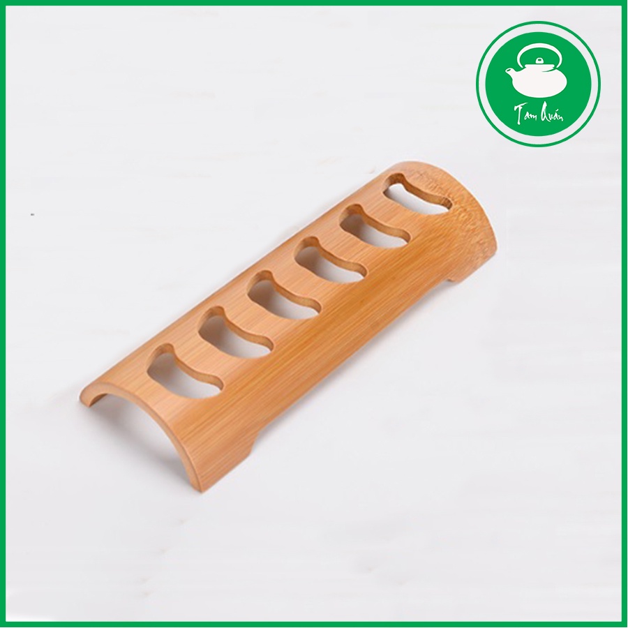 Gác chén trà gỗ tre tự nhiên - Ảnh 2