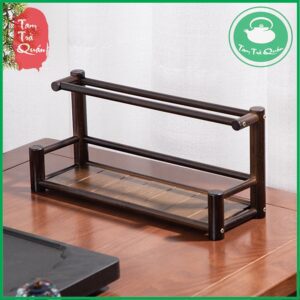 Alternative view of Kệ gỗ tre để ấm trà 1 tầng kèm 1 giá đỡ chén | Dụng cụ thưởng trà