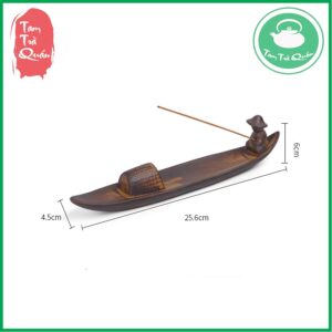 Tượng quặng gốm thuyền lão ngư cắm hương trầm - Ảnh 5