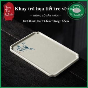 Bộ ấm trà sứ Đức Hóa 1 ấm 4 chén kèm khay sứ - Ảnh 8