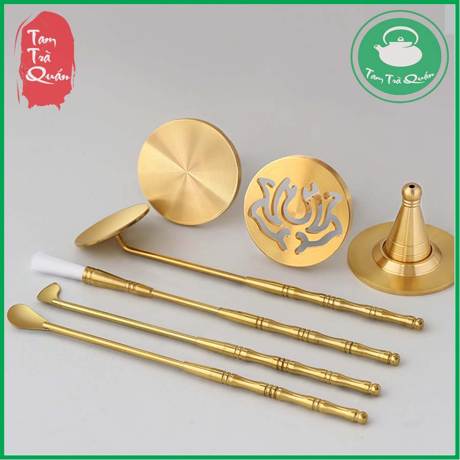 Dụng cụ tạo hình đốt trầm bột, bột tài lộc chất (đồng nguyên chất) - Ảnh 2
