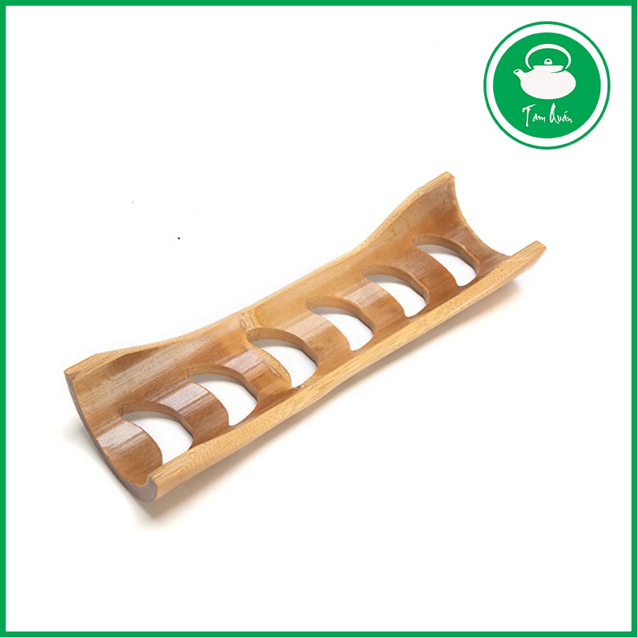 Gác chén trà gỗ tre tự nhiên - Ảnh 4