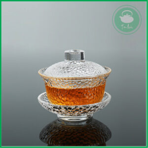 Alternative view of Chén khải thủy tinh trong mẫu tổ ong 130ml