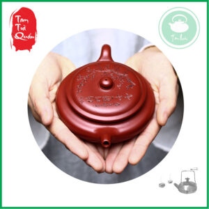 Ấm tử sa phỏng cổ Nghi Hưng chạm khắc hoa mận - đại hồng bào 200ml - Ảnh 6