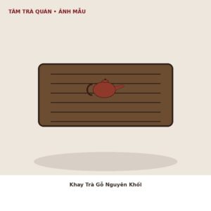 Khay Trà Gỗ Nguyên Khối