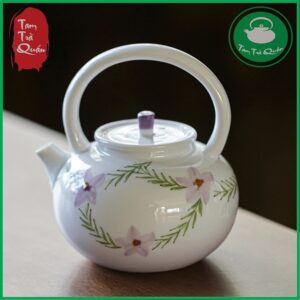 Ấm trà sứ bạch ngọc hoa xuân 160ml