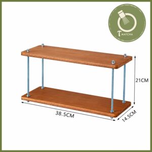 Kệ gỗ 2, 3 tầng để đồ pha chế matcha - Ảnh 5