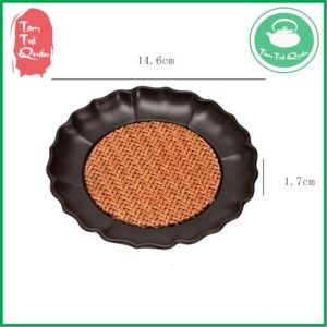Đĩa kê ấm trà điện mộc hoa - Ảnh 5
