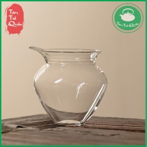 Tống trà thủy tinh chịu nhiệt dáng bầu miệng rót 200ml