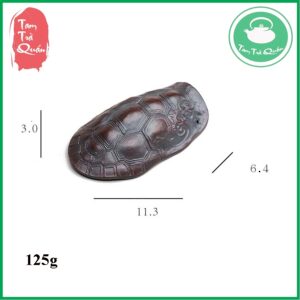 Máng đựng trà bằng gốm dáng mai rùa - Ảnh 6