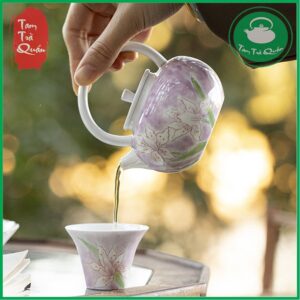 Ấm trà sứ Tử ngọc lan 160ml - Ảnh 3